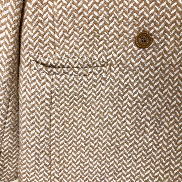 Anine Bing Fishbone Blazer in Tan and Cream Size XS - Picture 7 of 10
